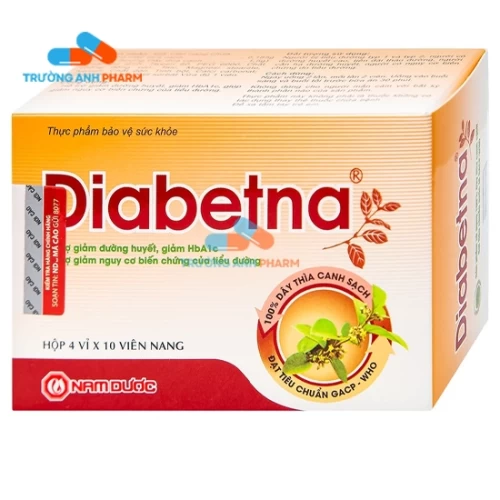 Thực Phẩm Bảo Vệ Sức Khỏe Diabetna - Hộp 4 vỉ x 10 viên