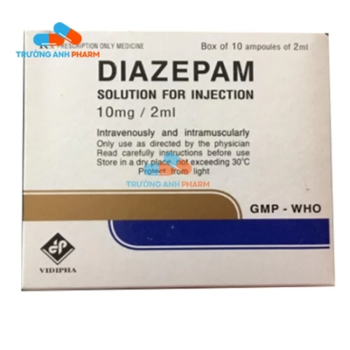 Diazepam-10mg/2ml Vidipha - Thuốc điều trị trầm cảm hiệu quả