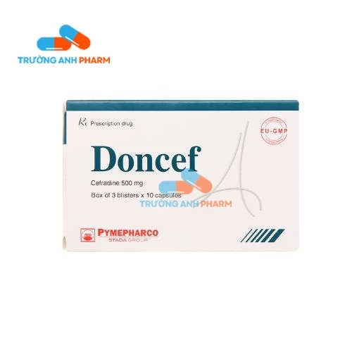 Doncef 500mg Pymepharco (viên) - Thuốc điều trị nhiễm khuẩn