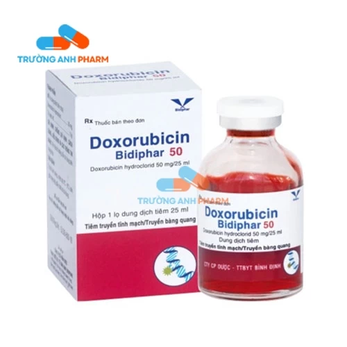 Doxorubicin Bidiphar 50 (tiêm truyền tĩnh mạch)