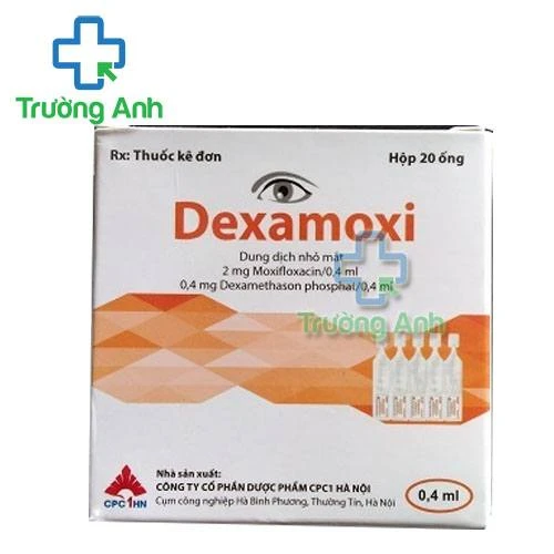 Dung Dịch Nhỏ Mắt Dexamoxi - Hộp 20 ống x 0.4ml