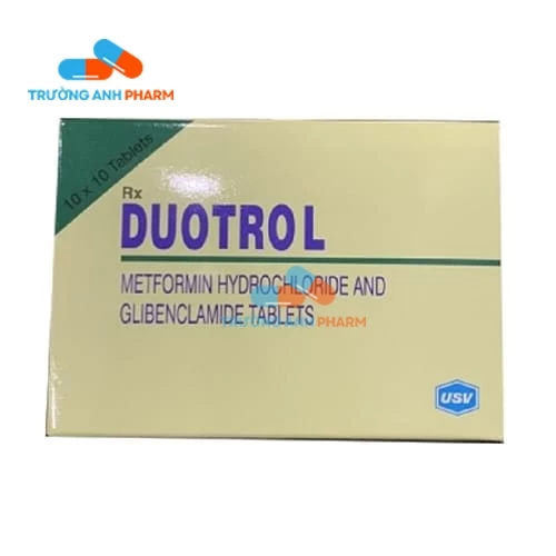 Thuốc Duotrol 500Mg/5Mg - Hộp 10 vỉ x 10 viên