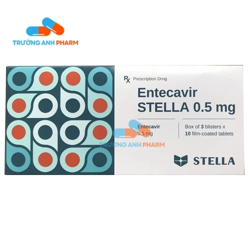 Entecavir Stada 0.5Mg -   Hộp 3 vỉ x 10 viên