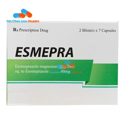 Thuốc Esmepra 40Mg - Hộp to x 2 hộp nhỏ x 1 vỉ x 7 viên