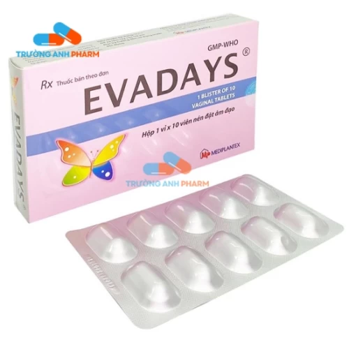 Thuốc Đặt Âm Đạo Evadays - Hộp 10 viên