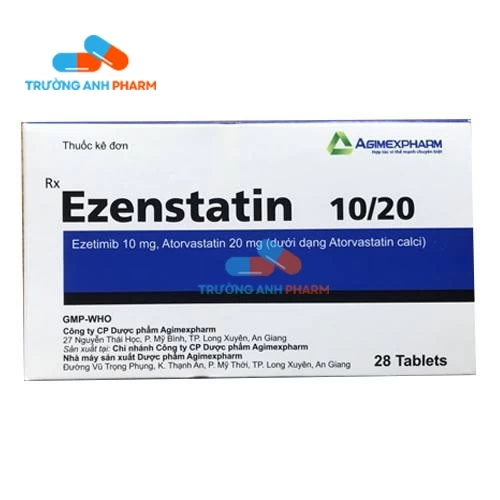 Thuốc Ezenstatin 10/20 - Hộp 28 viên