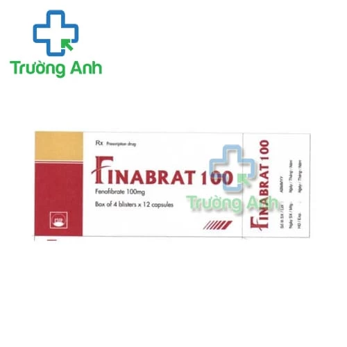 Finabrat 100 Pymepharco - Thuốc điều trị tăng cholesterol máu