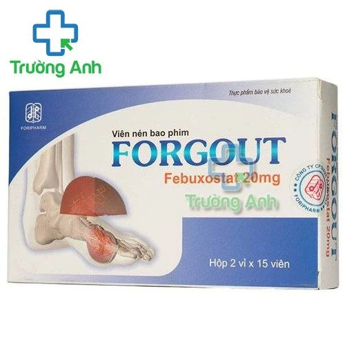 Forgout 20Mg - Hộp 2 vỉ x 15 viên