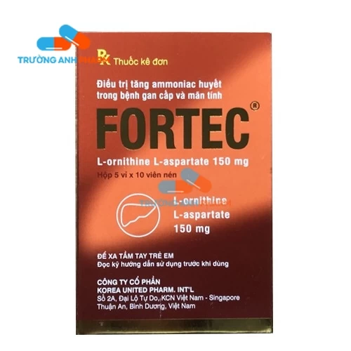Thuốc Fortec 150Mg - Hộp 5 vỉ x 10 viên nén