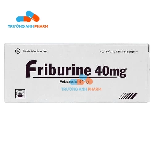 Friburine 40mg Pymepharco - Thuốc điều trị bệnh Gout mạn tính