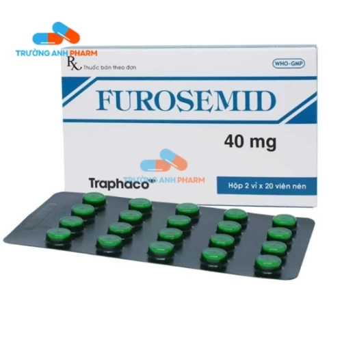 Furosemid 40Mg - Công ty TNHH Traphaco Hưng yên 