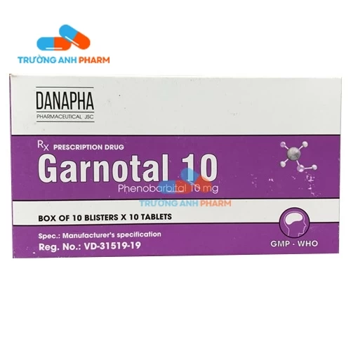 Garnotal 10mg Danapha - Thuốc điều trị động kinh