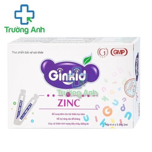 Ginkid Zinc - Thực phẩm an toàn hỗ trợ tăng cường sức đề kháng cho bé