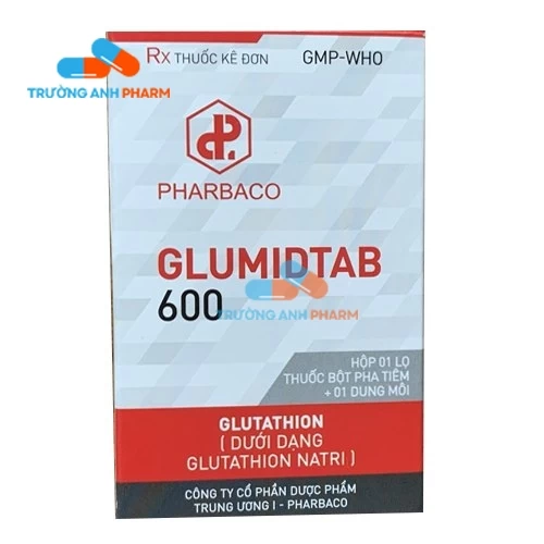 Thuốc Glumidtab 600Mg -   Hộp 1 lọ + 1 Ống nước cất pha tiêm 4ml.