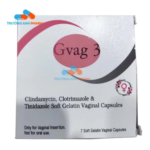 Thuốc Gvag 3 -   Hộp 1 vỉ x 7 viên; Viên Nang Trứng; Đặt âm đạo