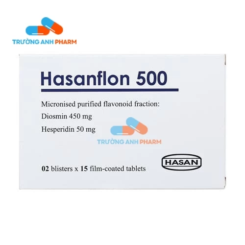 Thuốc Hasanflon 500 -   Hộp 2 vỉ x 15 viên