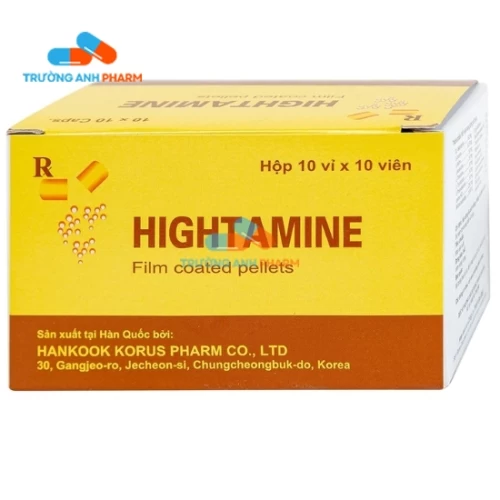 Thuốc Hightamine -  Hộp 10 vỉ, mỗi vỉ 10 viên.