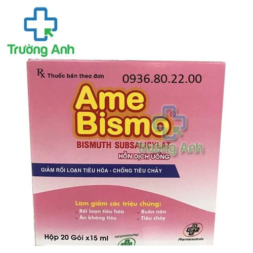 Hỗn Dịch Uống Ame Bismo 15Ml - Hộp 20 gói x 15ml