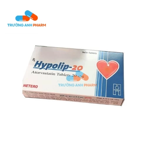 Thuốc Hypolip-20 Mg -  Hộp 3 vỉ x 10 viên