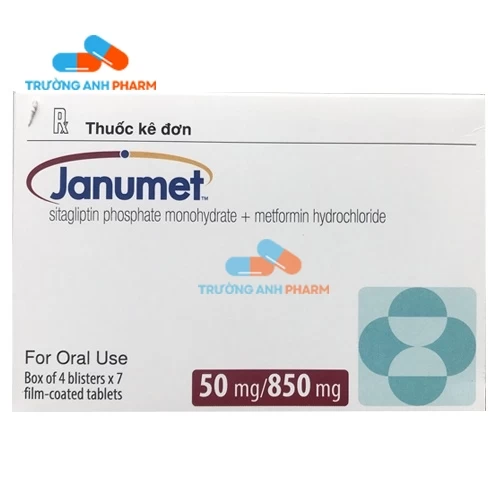 Thuốc Janumet 50Mg/850Mg - Hộp 4 vỉ x 7 viên