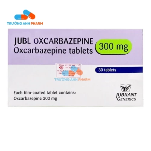 Thuốc Jubl Oxcarbazepine 300Mg - Hộp 3 vỉ x 10 viên