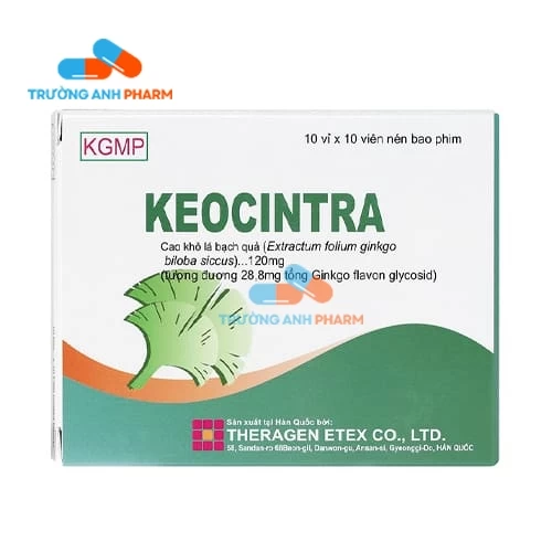 Thuốc Keocintra 120Mg - Hộp 10 vỉ x 10 viên