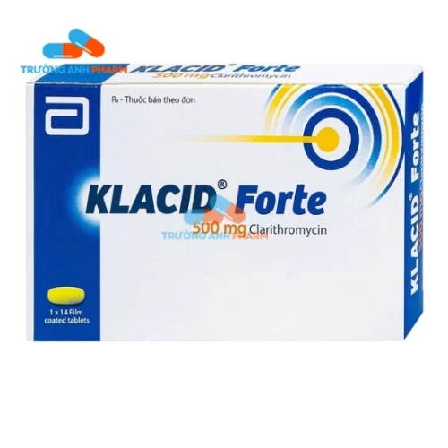 Thuốc Klacid Forte -   Hộp 1 vỉ x 14 viên