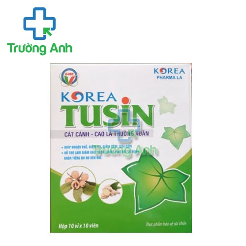 Korea Tusin - Hỗ trợ bổ phế, giảm ho, giảm đờm của Vinpharma 