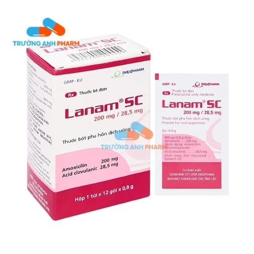 Lanam SC 200mg/ 28,5mg Imexpharm - Thuốc điều trị nhiễm khuẩn hiệu quả cao