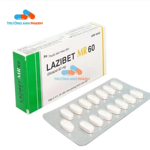 Thuốc Lazibet Mr 60Mg - Hộp 2 vỉ x 15 viên