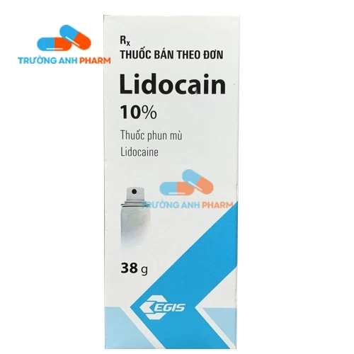 Lidocain 10% Egis 38g (dạng xịt) - Thuốc gây tê tại chỗ ở niêm mạc