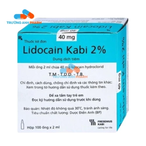 Lidocain Kabi 2% 2ml Fresenius Kabi - Thuốc gây tê