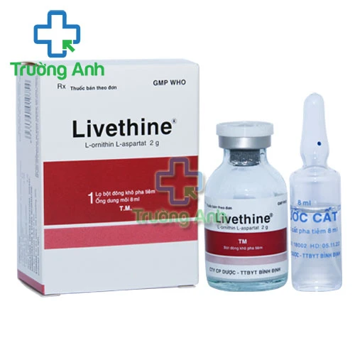 Livethine 2g/8ml Bidiphar - Thuốc điều trị bệnh não gan tiềm ẩn 