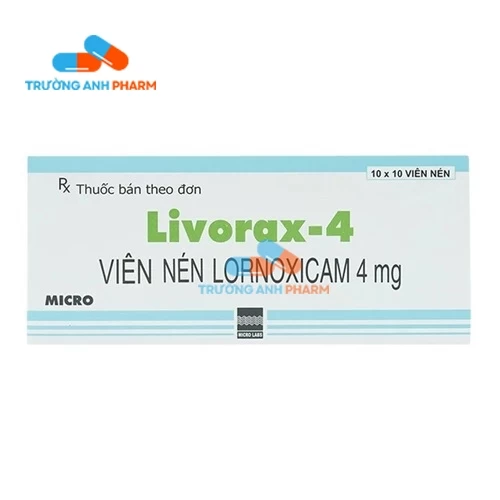 Thuốc Livorax-4 Mg - Hộp 10 vỉ x 10 viên