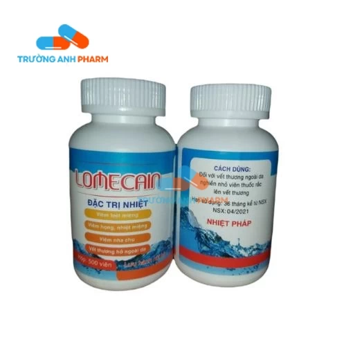 Lomecain - Viên uống điều trị nhiệt miệng, viêm nha chu hiệu quả