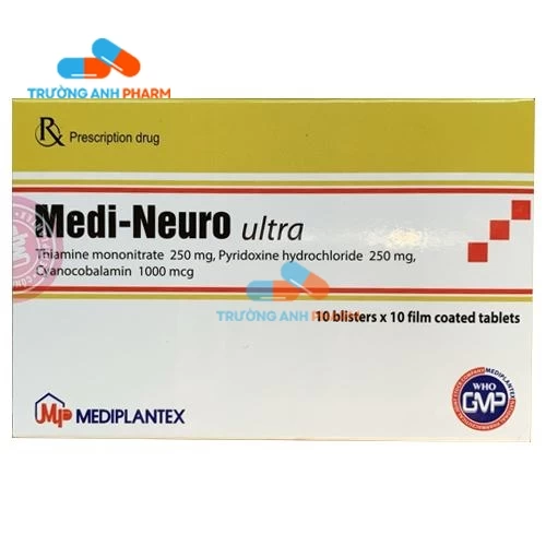 Thuốc Medi-Neuro Ultra -  Hộp 10 vỉ x 10 viên nén bao phim