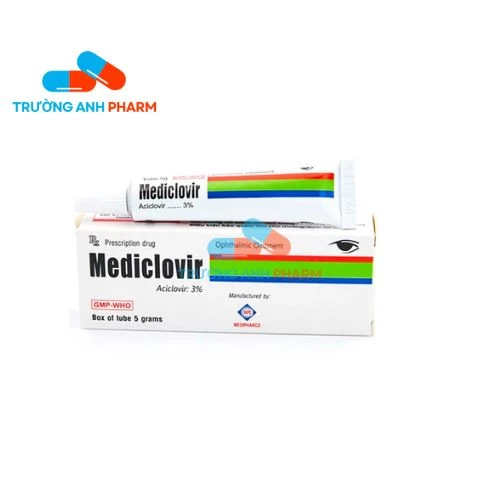 Mediclovir 150mg Medipharco - Thuốc điều trị viêm giác mạc
