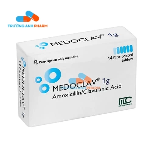Thuốc Medoclav 1G -  Hộp 2 vỉ x 7 viên