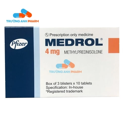 Thuốc Medrol 4Mg - Hộp 3 vỉ x 10 viên