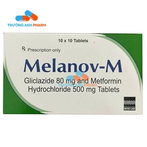 Thuốc Melanov-M 80Mg/500Mg - Hộp 10 vỉ x 10 viên