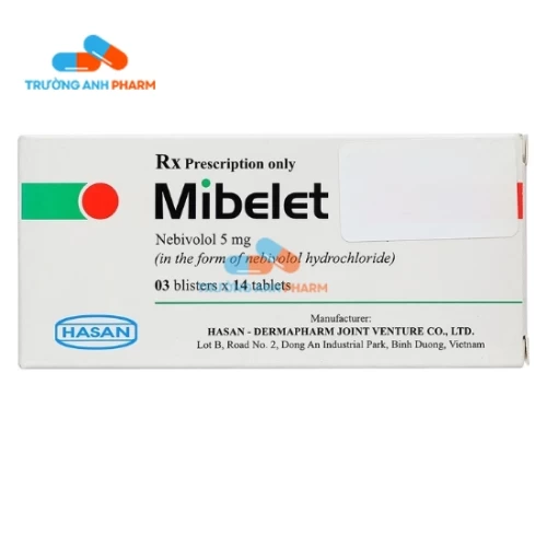 Thuốc Mibelet 5Mg -  Hộp 3 vỉ x 14 viên  Nhà sản xuấ - Công ty TNHH Liên doanh Hasan – Dermapharm 