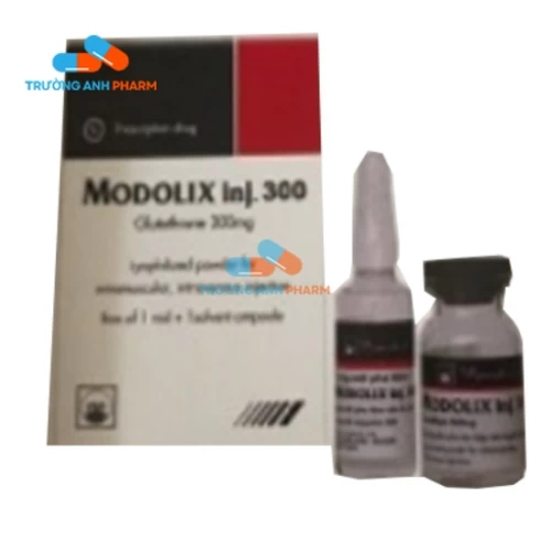Modolix inj 300 Pymepharco - Thuốc hỗ trợ làm giảm độc tính xạ trị, hoá chất