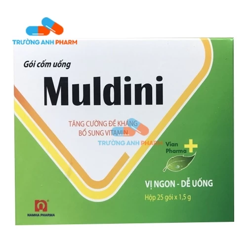 Gói Cốm Uống Muldini -  Hộp 12 gói, 25 gói, 100 gói x 1,5g