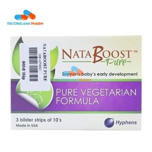 Nataboost Pure -  Hộp 3 vỉ x 10 viên