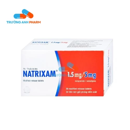 Thuốc Natrixam 1.5Mg/5Mg -  Hộp 6 vỉ x 5 viên