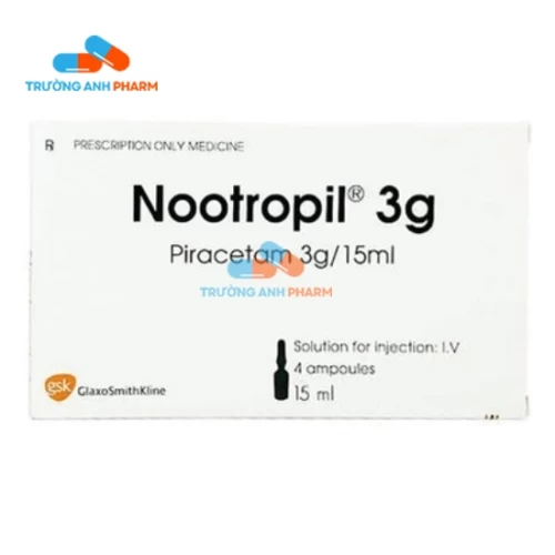 Thuốc Nootropil 3G/15Ml -   Hộp 4 ống x 15ml   Nhà sản xuất:  Aesica Pharmaceuticals S.r.l ̵ - Aesica Pharmaceuticals 