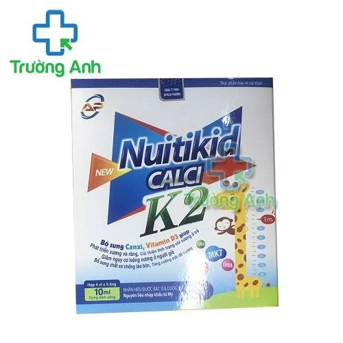 Nuitikid Calci K2 - Hộp 20 ống x 10ml