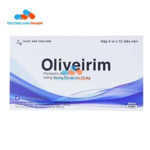 Thuốc Oliveirim 10Mg -   Hộp 6 vỉ x 10 viên
