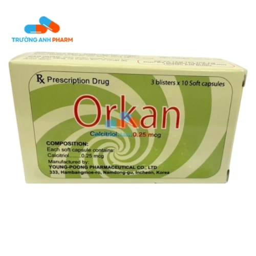 Orkan SoftCapsule 0,25mcg Young Poong Pharma - Thuốc điều trị loãng xương, còi xương