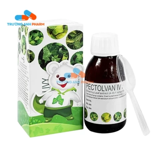 Thuốc Pectolvan Ivy - Hộp 1 chai 100ml si rô + 1 muỗng định lượng.